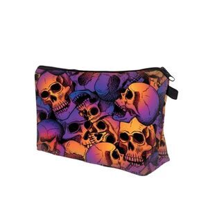 Skull Print Pouch / Makeup Bag